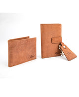 COMBO GIFT PACK OF WALLETS (TAN) 102372