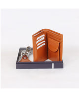 MEN WALLET WITH KEY RING (COMBO) TAN 102393