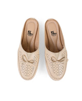 Ladies beige Half shoes 104421