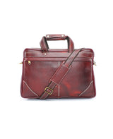 LEATHER OFFICE BAG BROWN 11640