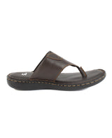 Men's Leather brown chappals 117415