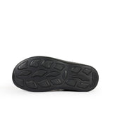 men's leather black sandals 117437