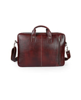 Leather brown office bag 12071