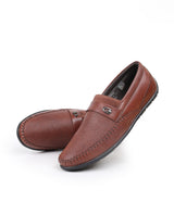 Men's leather loafer brown shoes 203418