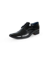 Men's patent leather black shoes 204711
