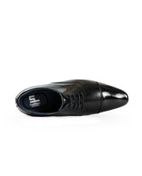 Men's patent leather black shoes 204711