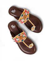 LADIES KOLAPURI BROWN CHAPPALS 20528