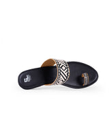ladies heel black chappals 20546