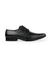 Men's leather black shoes 205901