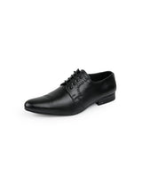Men's leather black shoes 205901