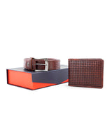 MEN WALLET & BELT COMBO (BROWN) 20868