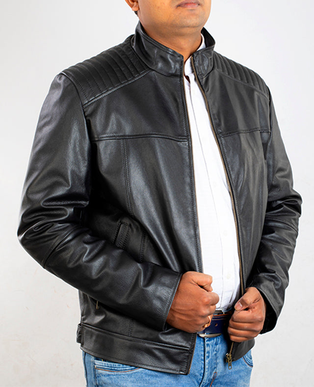 MEN LEATHER JACKET 07738