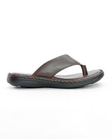 Men's Leather brown chappals 117412