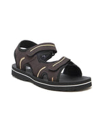 Men brown floaters 45378