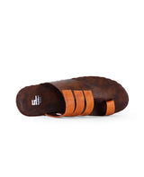 Men's brown chappals 61641