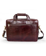 LEATHER PORTFOLIO BAG(BROWN) 63018