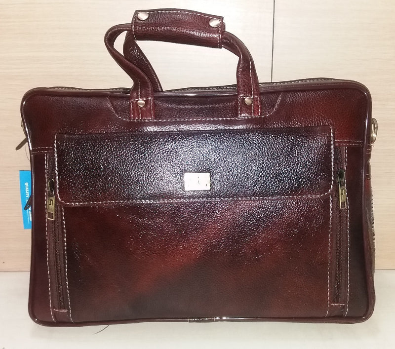 63037 Leather Portfolio Bag