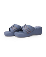 Ladies heel blue chappal 01351