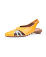 ladies Heel yellow sandals 01508
