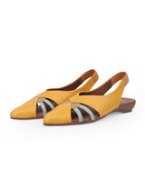 ladies Heel yellow sandals 01508