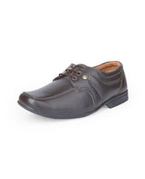 Men's leather brown shoes 02080