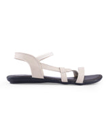 Ladies Flat WHITE Sandals 02788