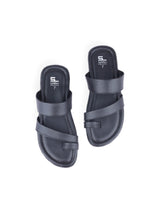 men's black chappals 02886