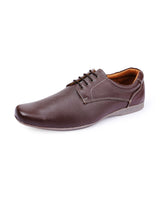 Men's leather brown shoes 02957