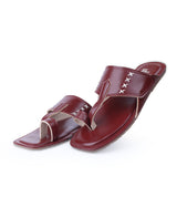 men's kolhapuri brown chappals  03035