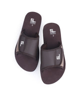 ladies flat brown chappals 03289