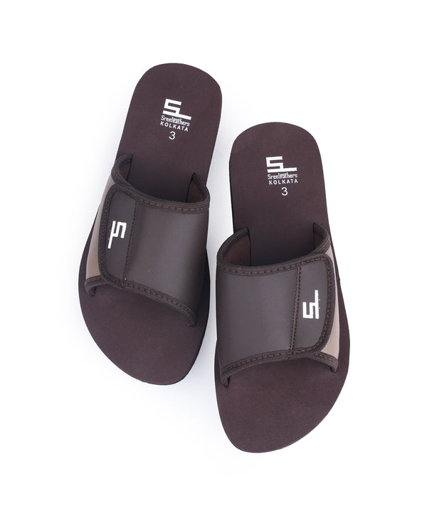 LADIES FLAT CHAPPAL (Brown) 03289