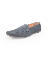Men's leather casual blue shoes 04254