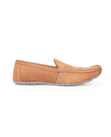 Men's leather tan loafer Shoes 04255