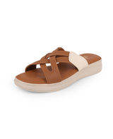 Ladies Heel Brown Chappals 4487