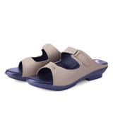 ladies heel brown chappals 05114