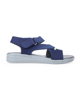 Ladies heel blue sandals 05115