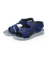 Ladies heel blue sandals 05115