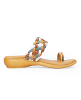 Ladies heel tan chappals 05361