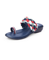 ladies heel blue chappals 05364