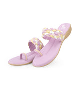 Ladies heel pink chappals 05365