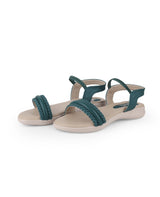 LADIES GREEN SANDAL 05582