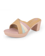 ladies heels tan chappals 05730