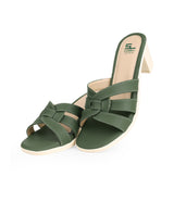 LADIES HEEL GREEN CHAPPALS 05732