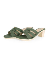 LADIES HEEL GREEN CHAPPALS 05732