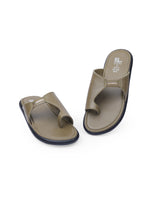 Ladies Flat Green Chappals 05814