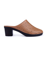 LADIES HALF TAN SHOES 05914