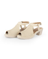 Ladies Heel Beige sandals 05950