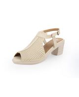 Ladies Heel Beige sandals 05950