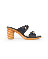 ladies heel partywear black chappals 05952