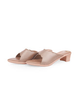 Ladies heel golden chappals  06913
